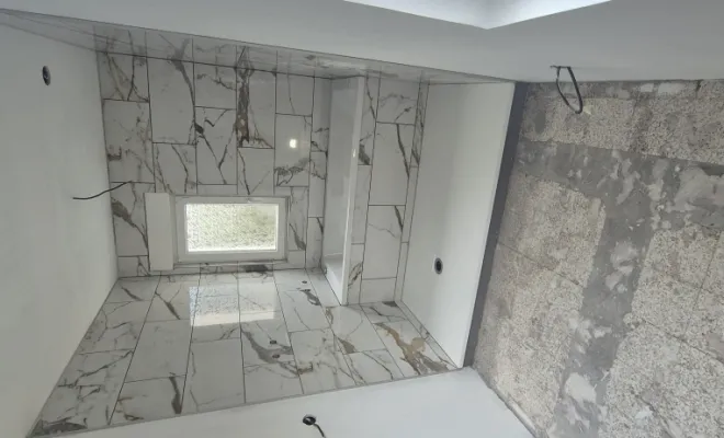 Rénovation complète de salle de bain dans une maison à Loon-Plage, Saint-Omer, BF SERVICE
