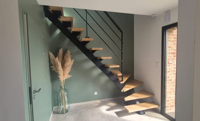 Création d'un escalier sur mesure par BF SERVICE à proximité d'Aire-sur-la-Lys, Saint-Omer, BF SERVICE